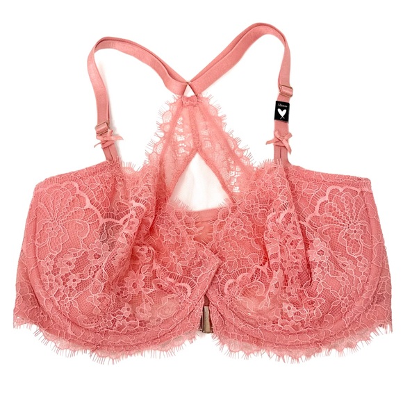 Victoria’s Secret 32DDD 32F Dream Angels Push Up Without Padding Peach Pink Bra - Picture 1 of 6